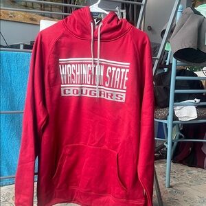 Colosseum Red Washington State Cougars Hoodie